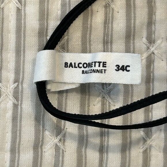 Aerie Plunge Underwire Lace Bra Size 34 C Black - Nude With Black Lace Overlay - Picture 3 of 8